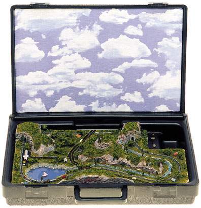 Miniature Train Layout - Briefcase Layout